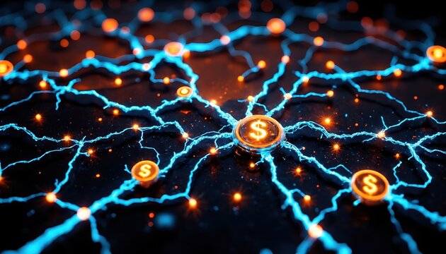 Network Dollar - Digital payments and fintech, permanent nodes in electric home circuits