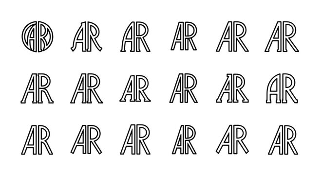 A striking visual composition featuring the letters 'G', 'R', 'A', and 'R' arranged in a grid-like pattern, rendered with a subtle, almost ethereal outline against a deep black background, evoking a