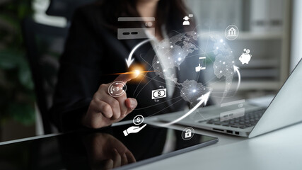 Global digital payment network connecting users, banks, and financial services worldwide through...