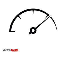 Gauge speedometer tachometer indicator vector