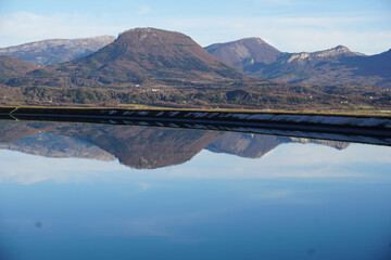 view of the Canal de Sisteron, southern Alps, France