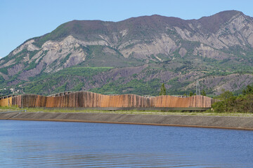 view of the Canal de Sisteron, southern Alps, France