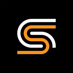 Letter GS or SG creative monogram logo