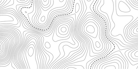 Topographic map. Line contour geographic map pattern with elevation levels.Abstract vector geographic topo wavy grid gray relief texture.. Luxury gold abstract line art on transparent background image