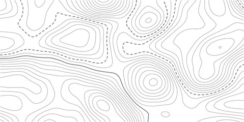 Topographic map. Line contour geographic map pattern with elevation levels.Abstract vector geographic topo wavy grid gray relief texture.. Luxury gold abstract line art on transparent background image