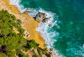 Cala Boadella Beach, Lloret de Mar, Costa Brava, Spain