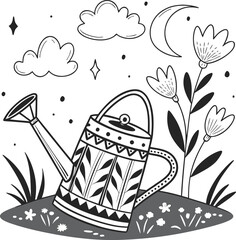 Seamless pattern vector illustration set with christmas hats, shoes, and holiday decoration icons