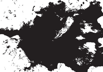 Fototapeta premium Black and white abstract design showcasing contrasting shapes and textures in modern art style