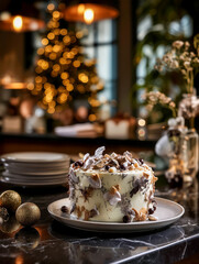 Festive Christmas cake with a twist