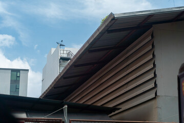 Modern Architectural Details Against Sky