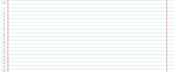 college medium ruled paper background for student.