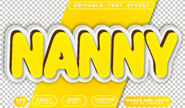  Nanny Babysitter Caregiver Child Kids Editable Vector Text File