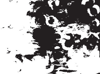 Fototapeta premium Bold abstract design featuring contrasting black and white elements with circular shapes and dynamic textures creating visual interest