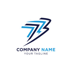 Modern logo design featuring stylized lightning bolt and swooshes.
