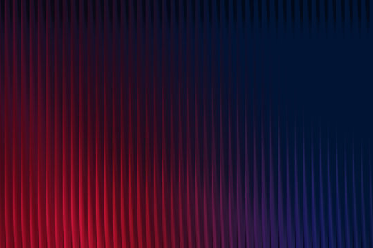 An abstract image featuring vertical lines with a gradient of bright red to blue color transition effect