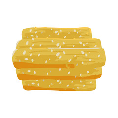 たたきごぼう　水彩風手描きベクターイラスト