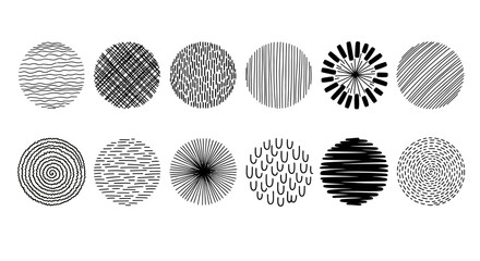 Abstract Circle Textures Diverse Round Patterns and Decorative Circular Backgrounds
