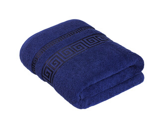 terry bath towels and sheets made of cotton, clipping isolate on a transparent background