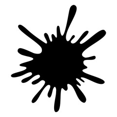 Creative black vector splash for design projects