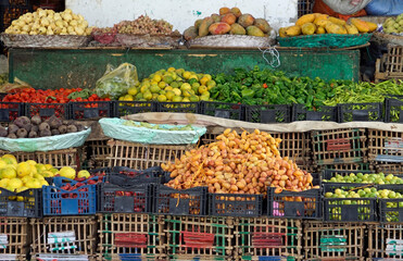 fresh vegetables on the bedouin market in El Quseir