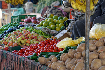 fresh vegetables on the bedouin market in El Quseir