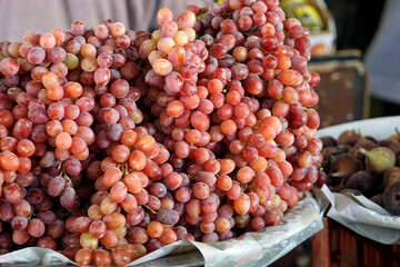 Ripe grapes at bedouine market in El Quseir