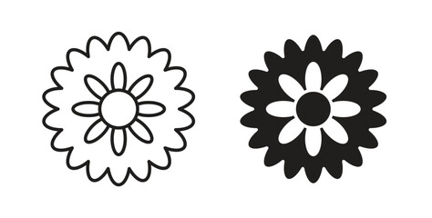 Aster icon. Symbol, logo illustration. graphic icon set