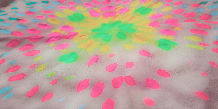 Colorful Ethnic Hipster Background. White Mexican