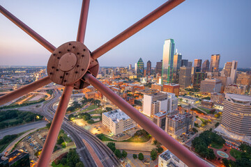 Dallas, Texas, USA Downtown Skyline 673