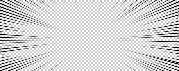 Black comic book transparent background