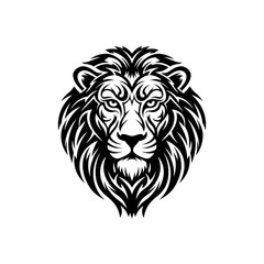 Majestic Lion Head Vector Illustration with Intricate Details.