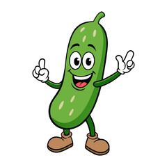 cucumber doing yoga pose