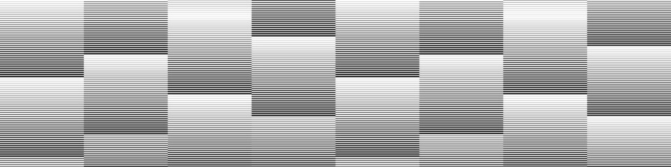Striped halftone gradient transition lattice texture. Repeating fading parallel lines background for print, poster, cover vector 10 eps