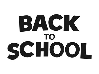 Back to School in a bold font text. Great for banners, welcome signs, student promotions, and academic use. Suitable for various learning materials