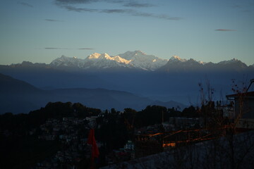 Darjeeling And The Kanchenjunga Mountain
