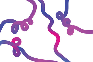 Vivid red and blue 3D twisted ribbon — Striking color contrast with dynamic motion and curved forms. Modern fluid gradient perfect for artistic visuals, posters, and digital design