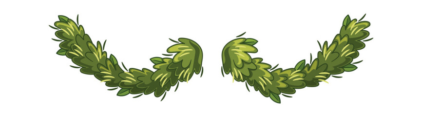 Pine tree Xmas garland ornament © Pavlo Syvak