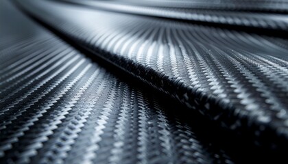 Macro Image of Carbon Fiber Material Texture
