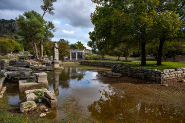 Kaunos (Carian: Kbid Lycian: Xbide Ancient Greek: Καῦνος; Latin: Caunus) ancient city was a city of ancient Caria and in Anatolia, a few kilometres west of the modern town of Dalyan. Amphitheatre area