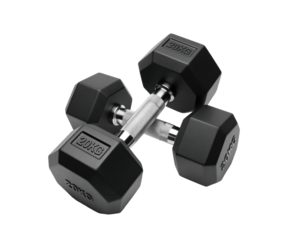 Set of black hex dumbbells with ergonomic grip, optimized for outfitting gyms or sports centers, online fitness retail and strength routines about workout tutorials and home equipment orders
