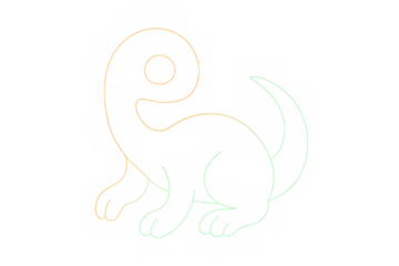 Abstract continuous line art cat drawing, minimalist feline pet concept, elegant simple animal illustration on transparent background