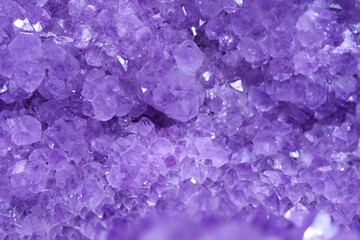 Amethyst - mineral of quartz group. Stones and minerals, riches of Earth