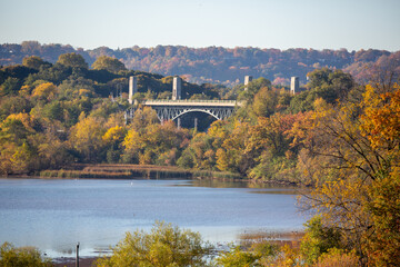 Bridge in autumn