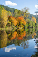 Autumn Landscape of Iskar River, Bulgaria