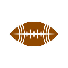 Football clip art design on plain white transparent isolated background for card, shirt, hoodie, sweatshirt, apparel, card, tag, mug, icon, poster or badge, tailgates and touchdowns