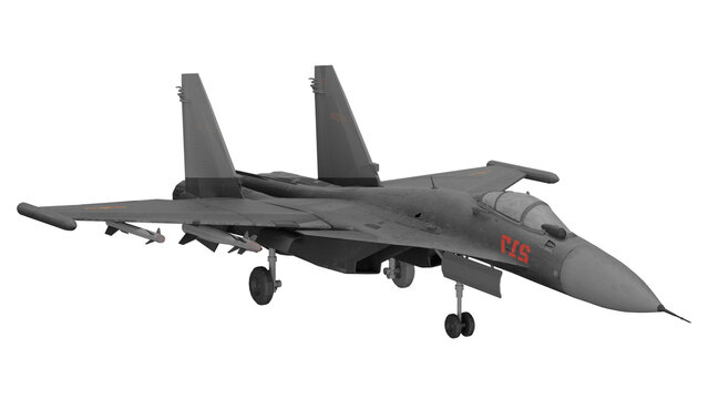 3d rendering J-15 fighter jet