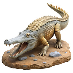 Obraz premium 3D Model of Prehistoric Crocodile