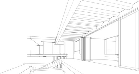 Architecture building abstract vector illustration