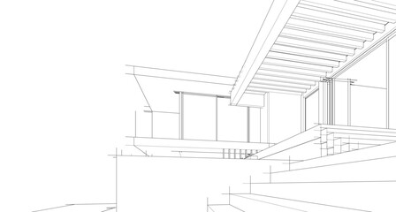 Architecture building abstract vector illustration