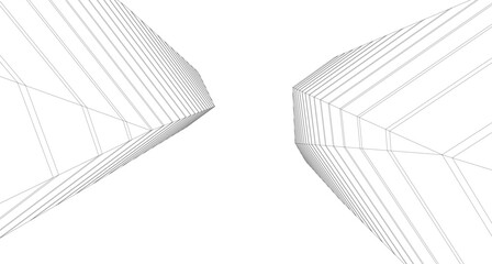 Obraz premium Architecture building abstract vector illustration